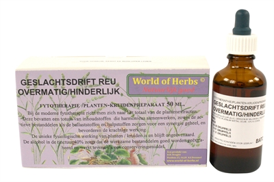World of herbs fytotherapie overmatige geslachtsdrift reu | 50 ml