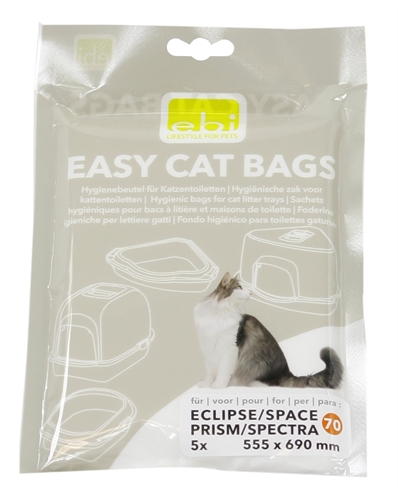 Ebi easy-cat kattenbakzak jumbo u-vorm | 5 st