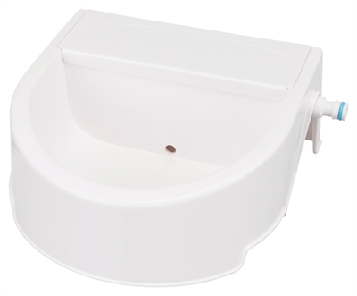 Trixie drinkbak outdoor automatisch | 1,5 ltr, wit, 24x23x10 cm