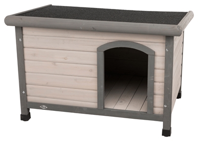 Trixie hondenhok natura classic plat dak | grijs 116x79x82 cm