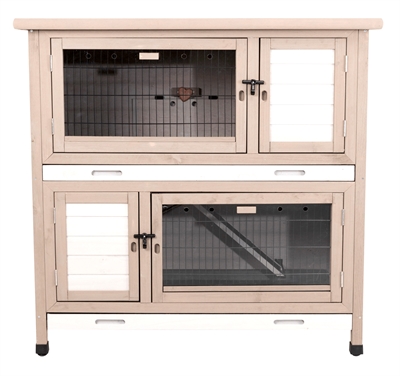 Trixie natura konijnenhok met isolatie | grijs 116x65x113 cm