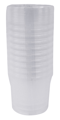 Merkloos emmer rond met deksel | 520 ml 10 st