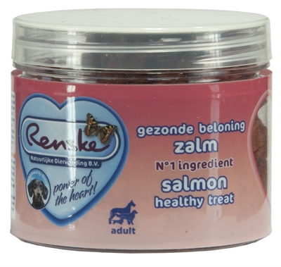 Renske hond gezonde beloning mini hartjes zalm | 100 gr