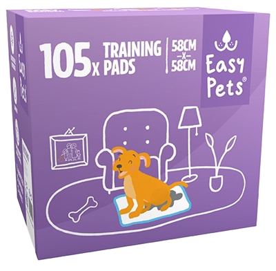 Easypets puppy training pads | 58x58 cm, 105 stuks