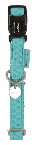 Macleather halsband blauw | 20-40x1,5 cm