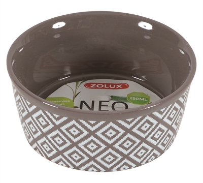 Zzzzolux voerbak knaagdier neo sandstone grijs
