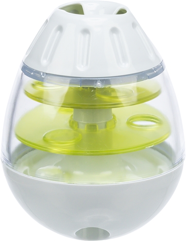 Trixie roly poly snack tuimel ei | grijs/lime groen 13 cm
