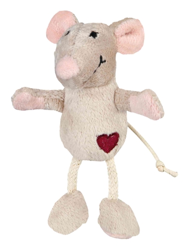 Trixie pluche muis beige | 11 cm