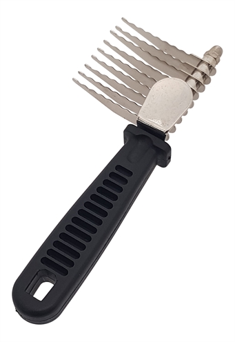 Tools-2-groom klittenkam kunststof greep | 17,5x6,5x2 cm