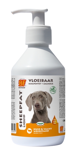 Bf petfood vloeibaar schapenvet met zalmolie | 250 ml