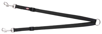 Trixie hondenriem premium koppellijn | zwart 40-70x1,5 cm