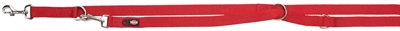 Trixie hondenriem premium nylon rood | 200x2 cm verstelbaar