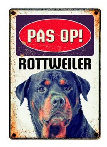 Plenty gifts waakbord rottweiler | 15x21 cm