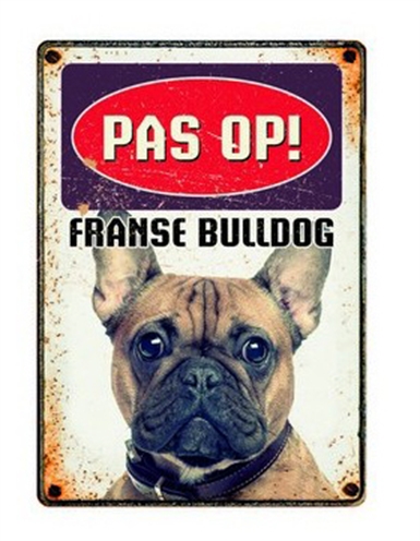 Plenty gifts waakbord franse bulldog | 15x21 cm