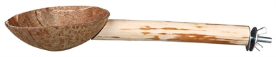 Trixie zitstok met voerbak koksnoot | 25 cm 3 st