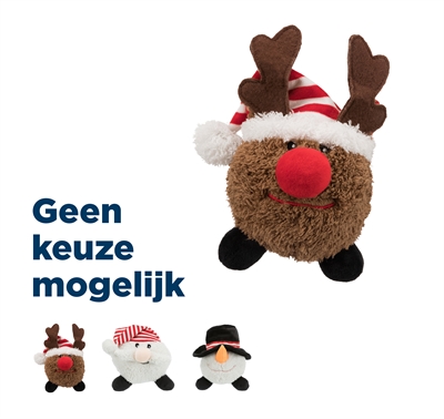 Trixie kerstman / rendier / sneeuwpop bal assorti