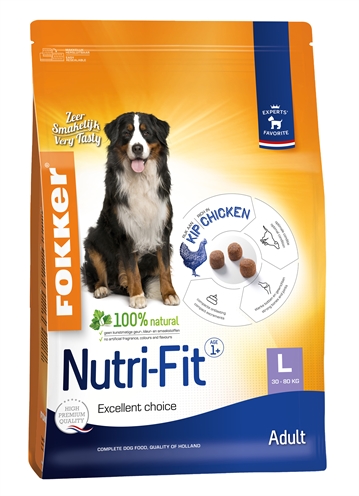 Fokker nutri-fit adult large | 13 kg hondenvoeding