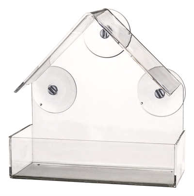 Trixie raamvoederhuis transparant | 15x6x15 cm 225 ml