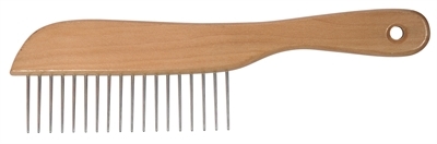 Vivog kam grof hout | houten haarstyling kam
