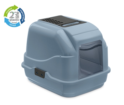 Imac kattenbak easy cat | gerecycled blauw 50x40x40 cm