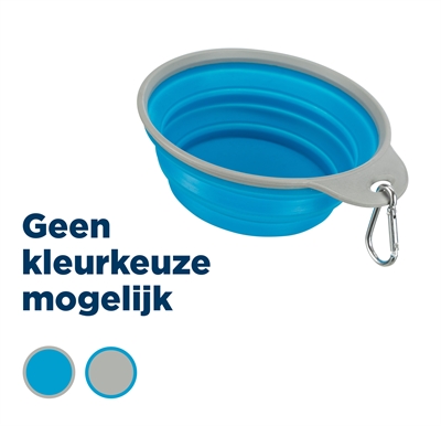 Trixie voerbak/drinkbak reis siliconen 500 ml 14 cm | assorti