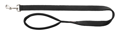 Trixie hondenriem premium zwart | 180x1,5 cm