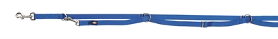 Trixie hondenriem premium royal blauw 300x2 cm | verstelbaar