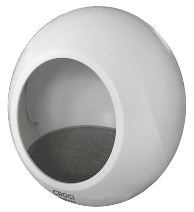 Croci kattenmand huis domus wit | 43x43x45,5 cm
