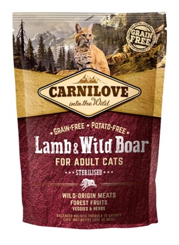 Carnilove lamb / wild boar sterilised | 400 gr hondenvoer