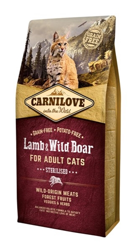 Carnilove lamb/wild boar sterilised | 6 kg hondenvoer