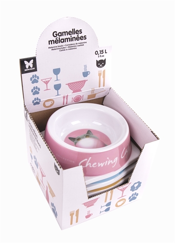 Martin voerbak kat melamine | 13 cm 150 ml assorti