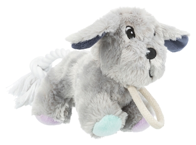 Trixie junior pluche hond met touw | 24 cm, 3 stuks