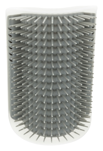 Trixie massageborstel muur hoek grijs | 8x13 cm
