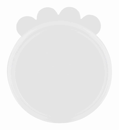 Trixie deksel voor blik silicone transparant | 10,6 cm 4 st