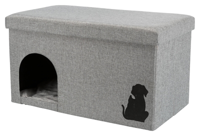 Trixie kattenhuis kimy | grijs 70x40x40 cm