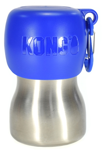 Kong h2o drinkfles rvs blauw 280 ml | veilig en duurzaam