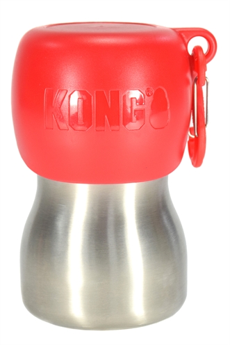 Kong h2o drinkfles rvs rood | 280 ml