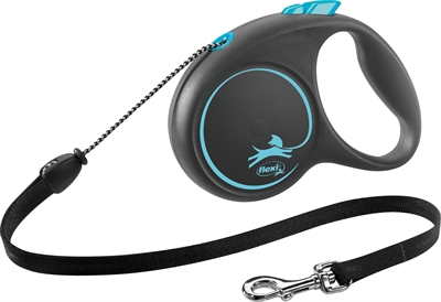 Flexi rollijn black design cord | m 5 mtr tot 20 kg blauw