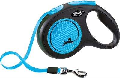 Flexi rollijn new classic | m 5m tot 25 kg zwart blauw