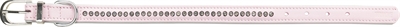 Trixie halsband hond active comfort | leer roze 23-28x1,5 cm
