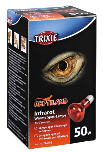 Trixie infrarood warmtelamp reptiland 50 watt | 6,3x6,3x10 cm