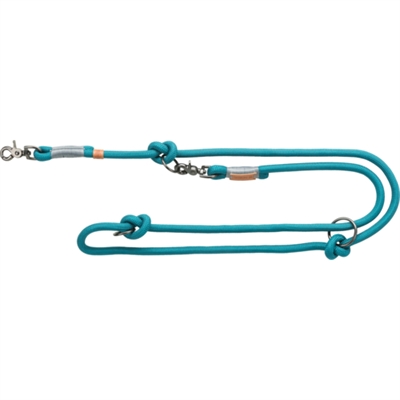 Trixie hondenriem be nordic | petrol/lichtgrijs 200x1,3 cm
