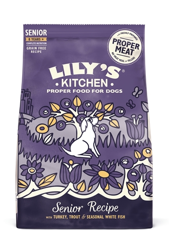 Lily's kitchen dog senior turkey / trout