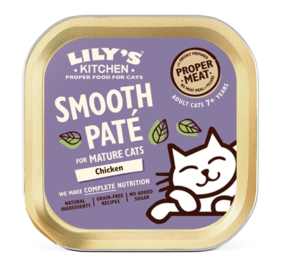Lily's kitchen cat mature smooth pate chicken