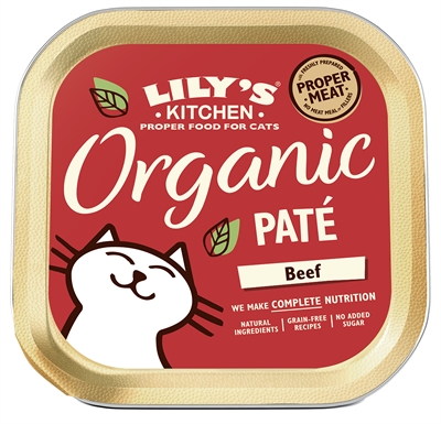 Lily's kitchen cat organic beef pate