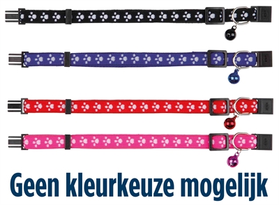 Trixie halsband kat print poot elastisch | assorti