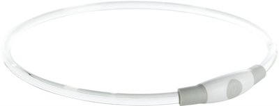 Trixie lichtgevende halsband usb oplaadbaar 40x0,8 cm | tpu multi