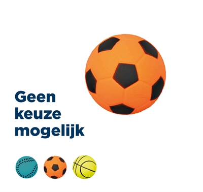 Trixie drijvende bal van schuimrubber | assorti 4,5x4,5x4,5 cm