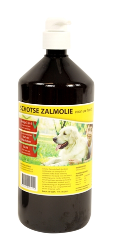 Utopia diertotaal zalmolie | naturel 1 ltr met pompje