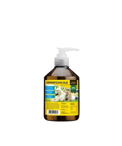 Utopia hennepzaadolie | 500 ml met pompje